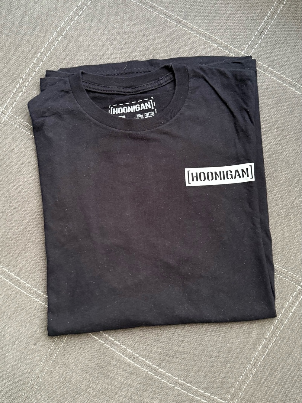 Hoonigan Men’s Black Logo Crew Tee